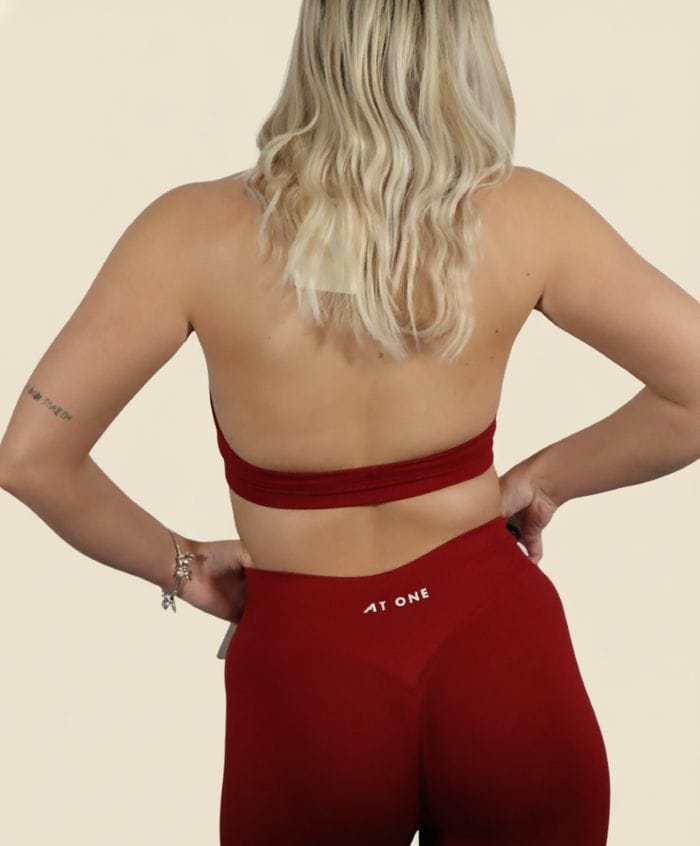 Lift bra crimson back